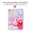 Hoozey - Tablet hoes geschikt voor Samsung Galaxy Tab S6 Lite (2022/2020) - 10.4 inch - Tablet hoes - Marmer print - Roze