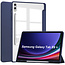 Case2go Case2go - Tablet hoes geschikt voor Samsung Galaxy Tab S9 Plus/S9 FE Plus (2023) - Acrylic Trifold case met Auto/Wake functie en Magneetsluiting - Donker Blauw