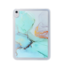 Hoozey - Tablet hoes geschikt voor Samsung Galaxy Tab S8+/S7+/S7 FE (2022/2021/2020) - 12.4 inch - Tablet hoes - Marmer print - Turquoise