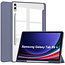 Case2go Case2go - Tablet hoes geschikt voor Samsung Galaxy Tab S9 Plus/S9 FE Plus (2023) - Acrylic Trifold case met Auto/Wake functie en Magneetsluiting - Paars