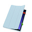 Case2go - Tablet hoes geschikt voor Samsung Galaxy Tab S9 Plus (2023) - Tri-fold Case - Met Pencilhouder - Paars