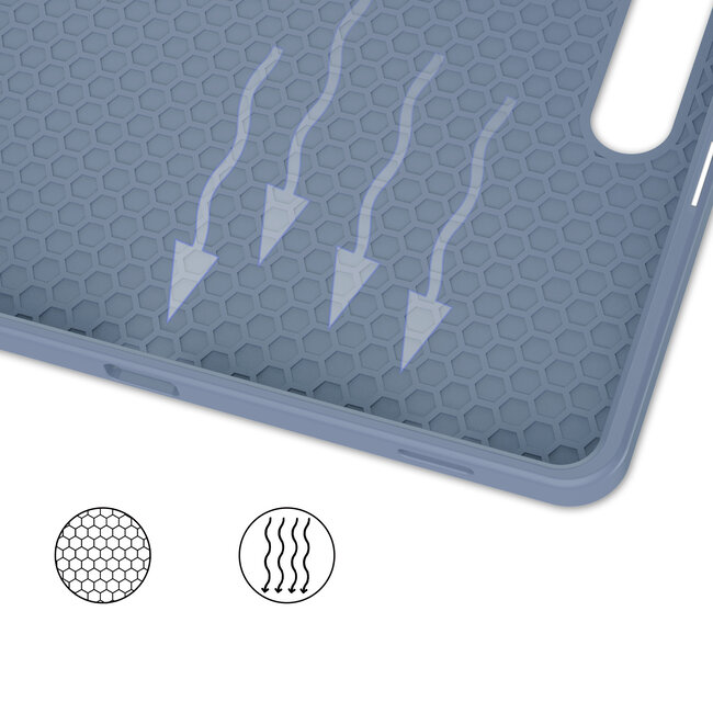 Case2go - Tablet hoes geschikt voor Samsung Galaxy Tab S9 Plus (2023) - Tri-fold Case - Met Pencilhouder - Roze