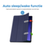 Case2go - Tablet hoes geschikt voor Samsung Galaxy Tab S9 Ultra (2023) - Auto Wake/Sleep functie - Tri-Fold Book Case met penhouder - Donker Blauw