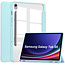 Case2go Case2go - Tablet hoes geschikt voor Samsung Galaxy Tab S9/S9 FE (2023) - Acrylic Trifold case met Auto/Wake functie en Magneetsluiting - Licht Blauw