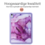 Hoozey - Tablet hoes geschikt voor Apple iPad 11 (2025) A16 / Apple iPad 10.9 (2022) - Tablet hoes - Marmer print - Paars