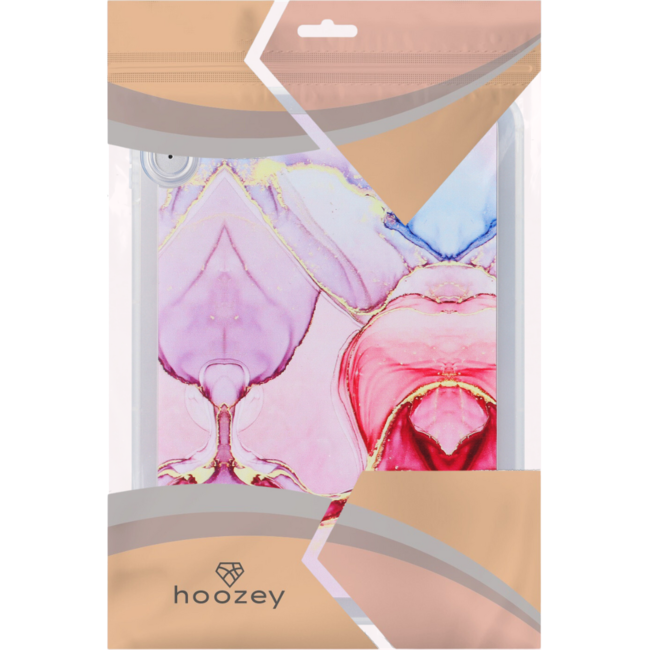 Hoozey - Tablet hoes geschikt voor Apple iPad Pro 11 (2022/2021/2020/2018) - Tablet hoes - Marmer print - Roze
