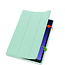 Case2go - Tablet hoes geschikt voor Samsung Galaxy Tab S9 (2023) - Auto Wake/Sleep functie - Tri-Fold Book Case met penhouder - Mint