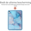 Hoozey - Tablet hoes geschikt voor Apple iPad Air 4/5 (2022/2020) - 10.9 inch - Tablet hoes - Marmer print - Blauw