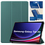 Case2go Tablethoes en Screenprotector geschikt voor Samsung Galaxy Tab S9 (2023) - Tri-fold hoes met Auto/Wake functie en Magnetische sluiting - Groen