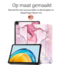 Hoozey - Tablet hoes geschikt voor Apple iPad Air 5/4 (2022/2020) - 10.9 inch - Sleep cover - Marmer print - Roze