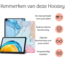 Hoozey - Tablet hoes geschikt voor Apple iPad 10 (2022) - 10.9 inch - Sleep cover - Marmer print - Blauw/Roze
