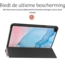 Hoozey - Tablet hoes geschikt voor Apple iPad Pro 11 (2022/2021/2020) - 11 inch - Sleep cover - Marmer print - Blauw/Roze