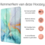 Hoozey - Tablet hoes geschikt voor Samsung Galaxy Tab S8/S7 (2022/2020) - 11 inch - Sleep cover met pencil houder - Marmer print - Licht Groen