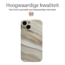 Hoozey - Hoesje geschikt voor Apple iPhone 14 Pro - Marble Print - Licht Bruin