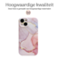 Hoozey - Hoesje geschikt voor Apple iPhone 14 Plus - Marble Print - Roze