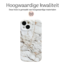 Hoozey - Hoesje geschikt voor Apple iPhone 14 Plus - Marble Print - Wit