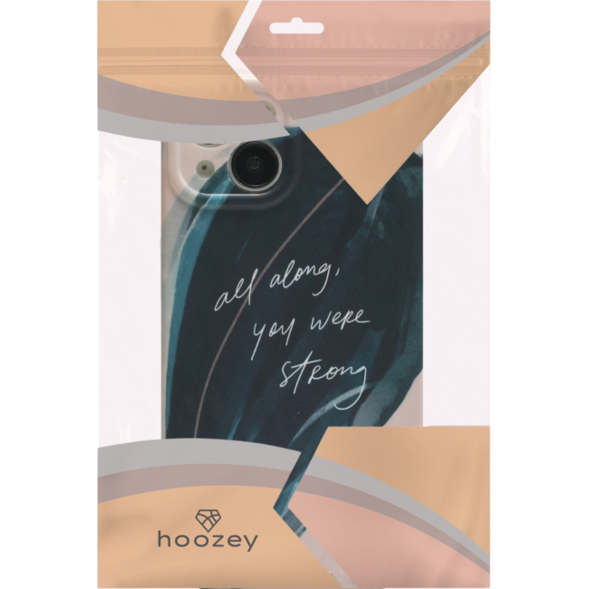 Hoozey - Hoesje geschikt voor Apple iPhone 14 Pro Max - Nature Vibes - Beige / Donker Groen