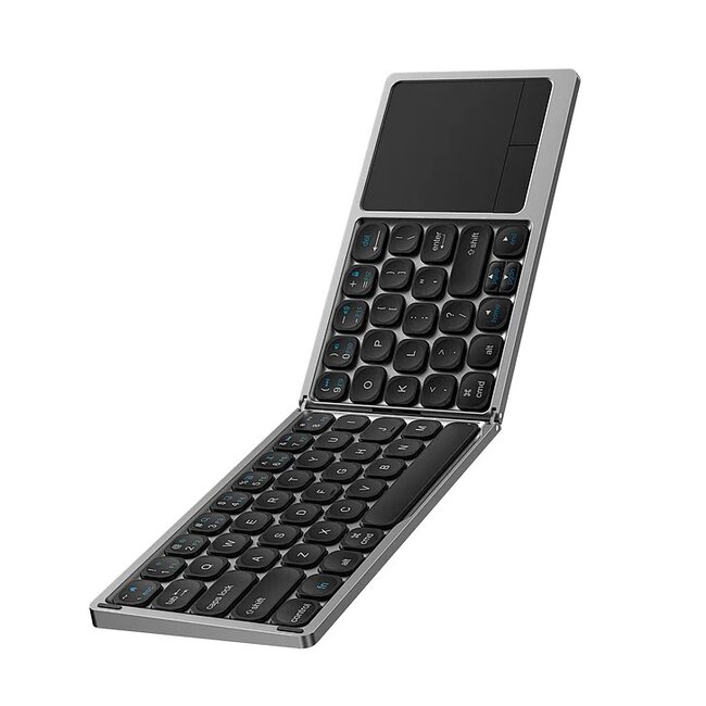 WIWU - Draadloos Toetsenbord - Opvouwbaar Bluetooth Keyboard - QWERTY - Zilver