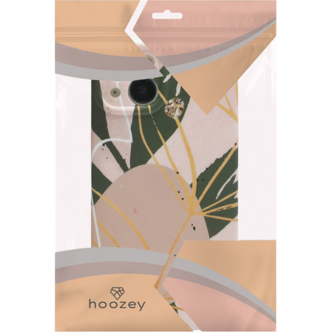 Hoozey - Hoesje geschikt voor Apple iPhone 14 Plus - Nature Vibes - Groen / Beige