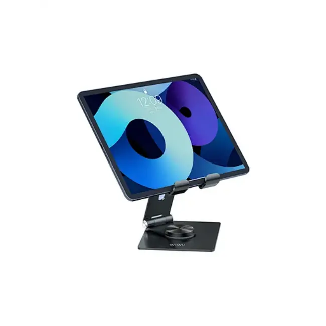 WIWU - Draaibare Desktop Standaard geschikt voor telefoon en tablet - Zwart