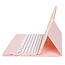 Case2go - Bluetooth Toetsenbord voor Samsung Galaxy Tab S9 Plus/S9 FE Plus (2023) - Met stylus pen houder - QWERTY Keyboard case - Roze