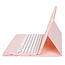 Case2go - Bluetooth Toetsenbord voor Samsung Galaxy Tab S10 Plus / Tab S9 Plus / Tab S9 FE Plus - 12.4 Inch - Met stylus pen houder - QWERTY Keyboard case - Roze