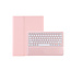 Case2go - Bluetooth Toetsenbord voor Samsung Galaxy Tab S9 Plus/S9 FE Plus (2023) - Met stylus pen houder - QWERTY Keyboard case - Roze