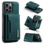CaseMe CaseMe - Telefoonhoesje geschikt voor iPhone 15 Pro - Back Cover - Met Magnetische Pasjeshouder - Donker Groen