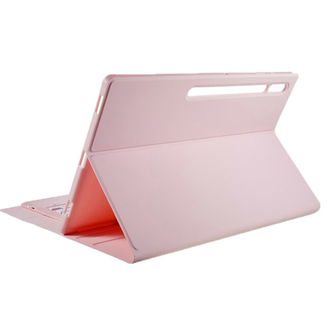 Case2go - Bluetooth Toetsenbord Hoes voor Samsung Tab S10 Ultra / S9 Ultra (14.6 inch) – Met Pencil Houder - Auto Wake/Sleep - Touchpad - Roze