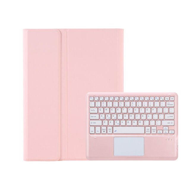 Case2go - Bluetooth Toetsenbord Hoes voor Samsung Tab S10 Ultra / S9 Ultra (14.6 inch) – Met Pencil Houder - Auto Wake/Sleep - Touchpad - Roze