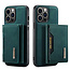 CaseMe CaseMe - Telefoonhoesje geschikt voor iPhone 15 Pro Max - Back Cover - Met Magnetische Pasjeshouder - Donker Groen