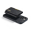 CaseMe - Telefoonhoesje geschikt voor iPhone 15 Pro Max - Back Cover - Met Magnetische Pasjeshouder - Zwart