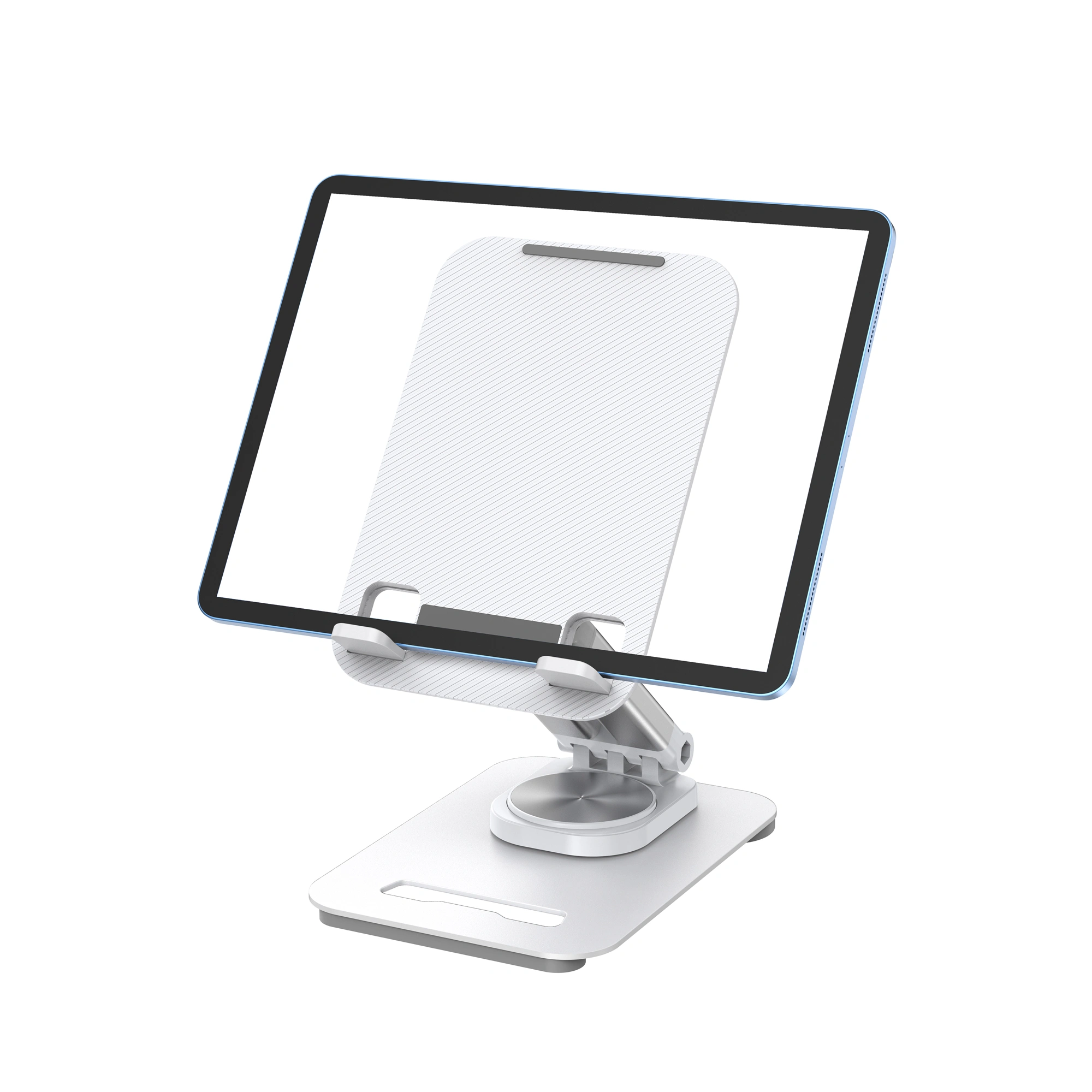WIWU - Draaibare Desktop Standaard geschikt voor Tablet - Zilver afbeelding