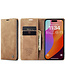 CaseMe - Telefoonhoesje geschikt voor Apple iPhone 15 Pro - Wallet Book Case - Met Magnetische Sluiting - Bruin