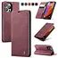 CaseMe CaseMe - Telefoonhoesje geschikt voor Apple iPhone 15 Pro - Wallet Book Case - Met Magnetische Sluiting - Rood