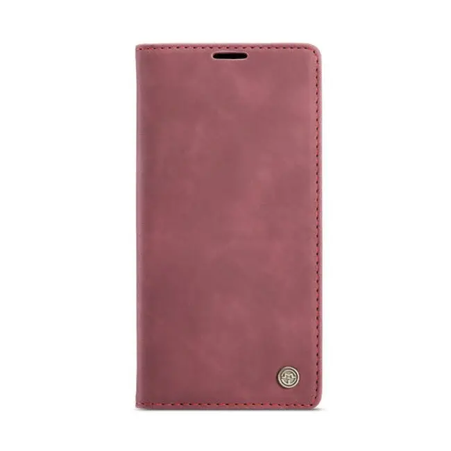 CaseMe - Telefoonhoesje geschikt voor Apple iPhone 15 Pro Max - Wallet Book Case - Met Magnetische Sluiting - Rood