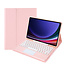 Case2go Case2go - Bluetooth Toetsenbord geschikt voor Samsung Galaxy Tab S9 Plus (2023) - Met stylus pen houder en Touchpad - QWERTY Keyboard case - Roze