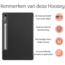 Hoozey - Tablet hoes geschikt voor Lenovo Tab P12 - 12.7 inch - Tablet hoes - Sleep Cover - Zwart