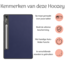 Hoozey - Tablet hoes geschikt voor Lenovo Tab P12 - 12.7 inch - Tablet hoes - Sleep Cover - Donker Blauw