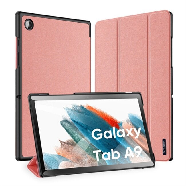 Dux Ducis - Tablet hoes geschikt voor Samsung Galaxy Tab A9 (2023) - Domo Tri-fold Case - Auto Wake/Sleep functie - 8.7 inch - Roze