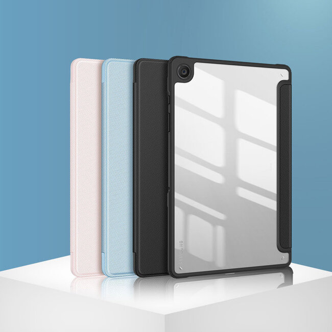Dux Ducis - Tablet hoes geschikt voor Samsung Galaxy Tab A9 Plus (2023) - Toby Series - Auto Sleep/Wake functie - Tri-Fold Book Case - 11 inch - Roze