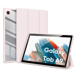 Dux Ducis Dux Ducis - Tablet hoes geschikt voor Samsung Galaxy Tab A9 (2023) - Toby Series - Auto Sleep/Wake functie - Tri-Fold Book Case - 8.7 inch - Roze