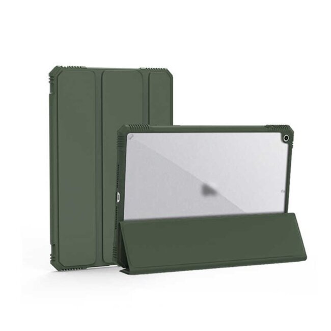 WIWU - Tablet hoes geschikt voor iPad 9.7 2017/2018 - Schokbestendige Tri-Fold Case met TPU frame - Alpha Smart Folio Case - Groen
