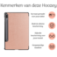 Hoozey - Book Case geschikt voor Samsung Galaxy Tab S9 (2023) - 11 inch - Tablet hoes - Rose Goud