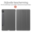 Hoozey - Book Case geschikt voor Samsung Galaxy Tab S9 (2023) - 11 inch - Tablet hoes - Grijs
