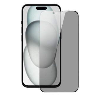 Dux Ducis Dux Ducis - Screenprotector geschikt voor Apple iPhone 15 - Tempered Glass - Zwart