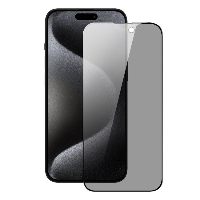 Dux Ducis - Screenprotector geschikt voor Apple iPhone 15 Pro - Tempered Glass - Zwart
