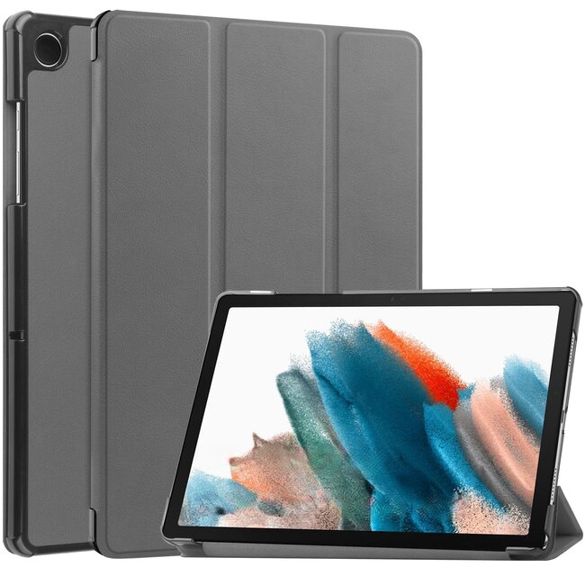 Case2go - Tablet hoes geschikt voor Samsung Galaxy Tab A9 Plus (2023) - Tri-fold hoes met auto/wake functie - 11 inch - Grijs