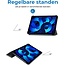 Case2go - Tablet hoes geschikt voor Apple iPad 10 10.9 (2022) - Tri-fold hoes met Auto/Wake functie en Magnetische sluiting - Zwart