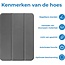 Case2go - Tablet hoes geschikt voor Apple iPad 10 10.9 (2022) - Tri-fold hoes met Auto/Wake functie en Magnetische sluiting - Zwart